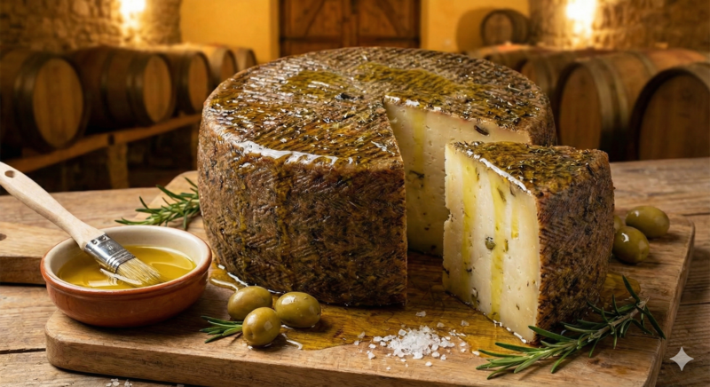 Queso mezcla en aceite de oliva 